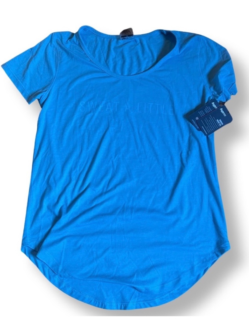 NWT Women’s Hypr MV Brand Sweat A Little Graphic T-Shirt Size M